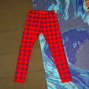 Cat & Jack Girls Leggings Black/Red Size XL